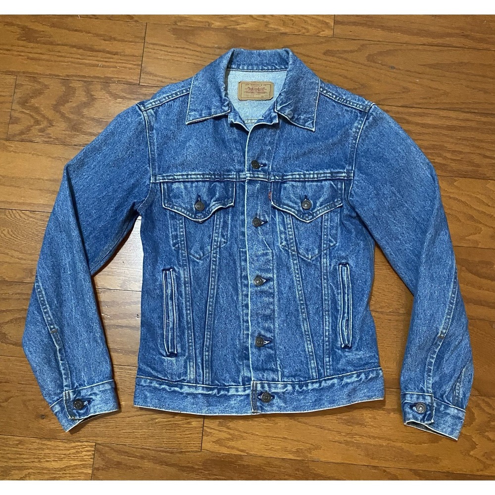 Vintage Levis Denim Jean Jacket Mens 38 Blue 70506-0214 Trucker Made USA 80s